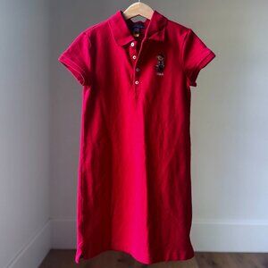 Ralph Lauren Polo Bear Stretch Mesh Dress L (10‑12) | Quiet Luxury + Euro Chic